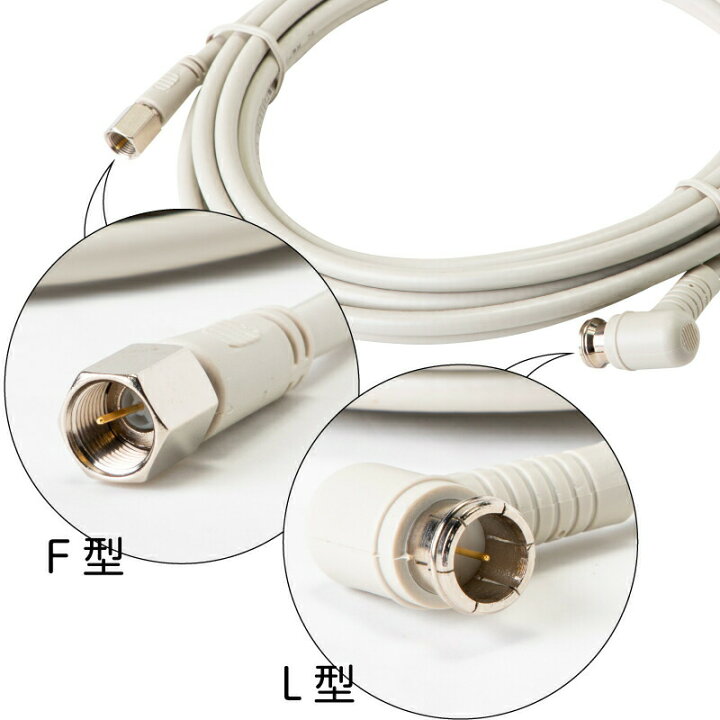 楽天市場 在庫有 Solid Cable ソリッドケーブル Ccd Fl4c30 同軸ケーブル Flコネクタ付tvケーブル 3m メール便送料無料 プロポチ