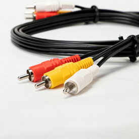 【在庫有】SOLID CABLE (ソリッドケーブル) AVケーブル 1.5m CAG-AV15OL 　黄 白 赤 メール便送料無料 RCA