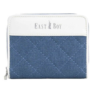 EASTBOY イーストボーイ 財布 二つ折財布 デニムキルト 札入れ コンパクト財布 デニム キルティング カジュアル キレイめ レディース 女の子 女子 学生 中学生 高校生 大人 女性 カード入れ 小