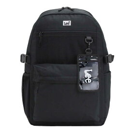 リュック 通学 Lee リー メンズ レディース リュックサック 2層式 バッグ かばん 通勤 部活 男女兼用 男性 女性 男子 女子 中学生 高校生 学生 大人 人気 シンプル 軽量 大きめ アウトドア 27L タブレットPC収納 A4 黒 320-4940