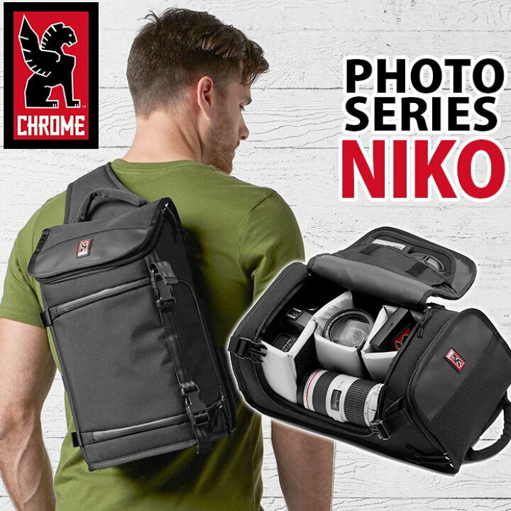 楽天市場 完売 Chrome クローム 正規品 Photoseries Niko ニコ カメラバッグ ボディバッグ ブラック メンズ 11 5l Bg 186 Bg 134 バッグ リュック 財布のベレッツァ