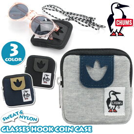 CHUMS チャムス 小銭入れ Glasses Hook Coin Case 正規品 メンズ レディース コインケース 小銭ケース ミニ ミニポーチ ポーチ ショルダー マルチケース ウォレット ミニウォレット コンパクト シンプル 軽量 小さめ アウトドア カジュアル ブラック 黒 【NKP】 CH60-3650