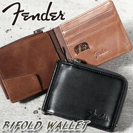 【7/10限定★2人に1人最大全額Pバック！】 フェンダー 財布 Fender メンズ レディース 二つ折財布 マネークリップ 二つ折り財布 札入れ 二つ折り 折財布 さいふ 革小物 メンズ財布 カード収納 レザー 牛革 本革 大人 スタイリッシュ 男性 通勤 仕事 シンプル