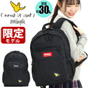 【7/10限定★2人に1人最大全額Pバック！】 リュック 通学 【SALE】 マークゴンザレス （What it isNt） MarkGonzales ワット イット イズント ゴンズ リュックサック カバン バッグ 黒 おしゃれ 高校生 大学生 デイパック A4 B4 30L