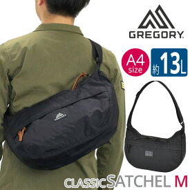 GREGORY グレゴリー ショルダーバッグ サッチェルM メンズ レディース 正規品 CLASSIC クラシック 男女兼用 バナナ型 黒 13L 軽量 丈夫 旅行 レジャー トラベル バッグ かばん 人気 ブランド おしゃれ SATCHEL M