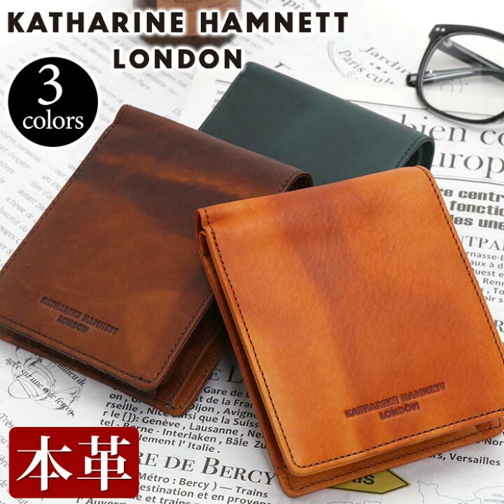 楽天市場】財布 メンズ レディース KATHARINE HAMNETT LONDON 