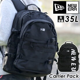 NEW ERA ニューエラ リュック 正規品 リュックサック デイパック バックパック メンズ レディース 男女兼用 35L スケボーリュック デカリュック 大容量 A4 タブレットPC収納 通勤 通学 丈夫 クリエイター ノートPC 旅行 レジャー キャリアパック Carrier Pack