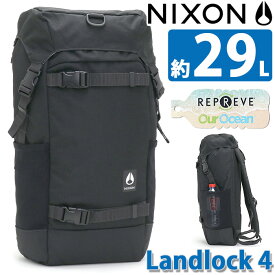 NIXON ニクソン リュック 男女兼用 正規品 リュックサック デイパック バックパック フラップリュック ユニセックス PC収納 タブレット かばん バッグ 通勤 通学 ブラック 29L A4 B4 軽量 旅行