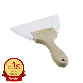 【1個】木柄三角シリコンゴムヘラ 特大 00257099 プロステ