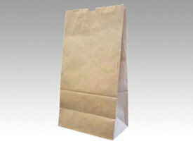 【100枚入/バラ】 マチ付き袋 角底袋 ハイバッグ H14 未晒無地 【weeco】 195×120×365mm パックタケヤマ 紙袋 00050985 プロステ