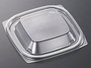 【50枚入/バラ】弁当容器蓋 CTデリカン12-12 蓋 (O) 業務用 業者 中央化学 透明 使い捨て テイクアウト 115448
