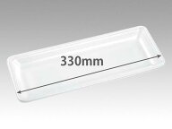 【100枚入/バラ】食品トレー FLB-K13-25 W 330×135×25mm 業務用 業者 発泡トレー エフピコ 257842