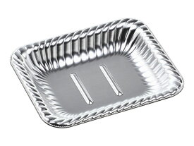 【50枚入/バラ】使い捨て容器 テイクアウト ティアラ角皿17-14銀 本体のみ 169×141×27mm 業務用 業者 オードブル容器 エフピコ 293576