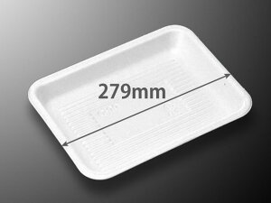 【900枚入/ケース】使い捨て 食品トレー テイクアウト トレーC-33 (L)白 中央化学 業務用 業者 本体のみ 食品容器 精肉用 鮮魚用 357673