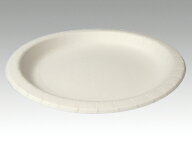 【50枚入/バラ】 紙皿 紙皿 ナチュラルパルププート 26cm カレーライス 紙製容器 00422752 プロステ