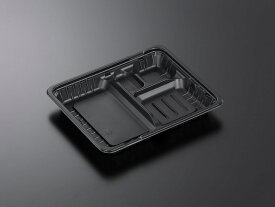 【50枚入/バラ】弁当容器 CTガチ弁L IK24-20E2 BK身 業務用 業者 中央化学 本体のみ 使い捨て レンジ可能 479552