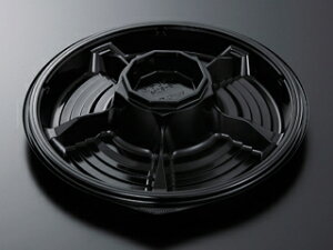 【400枚/ケース】使い捨て容器 テイクアウト HSデリデコ M28-6 黒-BK 業務用 業者 身 中央化学 本体のみ 弁当容器 食品容器 500409