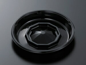 【20枚入/バラ】使い捨て容器 HSデリデコ M15 黒-BK 業務用 業者 身 中央化学 本体のみ 弁当容器 食品容器 500410