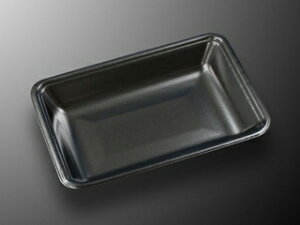【100枚入/バラ】食品トレー トレ-CN20-15F 黒-BK(L) 中央化学 業務用 業者 本体のみ 食品容器 定番トレー 510714