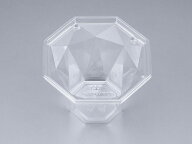 【50枚入/バラ】テイクアウト 使い捨て容器 プラスチックカップ COPNアクア八角11本体 シーピー化成 業務…