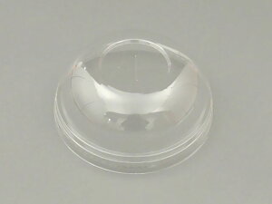 【100枚入/バラ】使い捨てカップ蓋 PETカップKT96DX ドーム蓋 穴有 業務用 業者 中央化学 カップ容器蓋 621708 プロステ