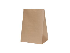 【200点入/ケース】 マチ付き袋 角底袋 ハイバッグ H1200 未晒無地 300×210×420mm パックタケヤマ 紙袋 00636444 プロステ