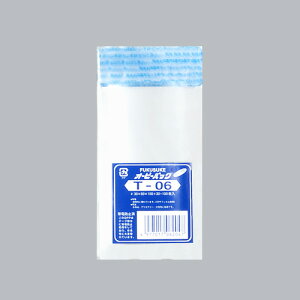 【100枚入/バラ】 日本製 オーピーパック テープ付 T-06 100枚 (100+30)×60mm OPP袋 00096064 プロステ
