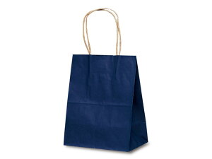 【200枚入/ケース】 手提袋 1216 自動紐手提袋 T-2 カラー(紺) 紙袋 200×120×250mm 00151896 プロステ