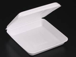 【50枚入/バラ】テイクアウト 弁当容器 嵌合パック特大(L) リスパック 業務用 業者 使い捨て容器 発泡容器 346272