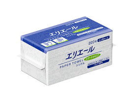 【60袋/ケース】1P(220枚)×60袋 大王製紙 エリエール ペーパータオル スマートタイプ シングル 小小判 220枚 170×160mm 業務用 バージンパルプ100％ 00545051 プロステ