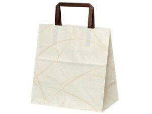 【200枚(50枚×4)】 紙袋 パックタケヤマ 平紐手提袋 H平22 ゆうび ベージュ プロステ