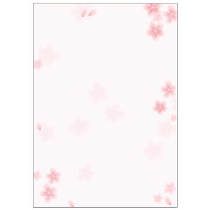 【5点】 プリンター用紙 和柄用紙 和ごころ A4判 桜 10枚入 ササガワ プロステ