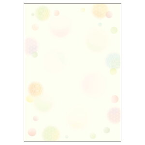 【5点】 プリンター用紙 和柄用紙 和ごころ A4判 水玉 10枚入 ササガワ プロステ