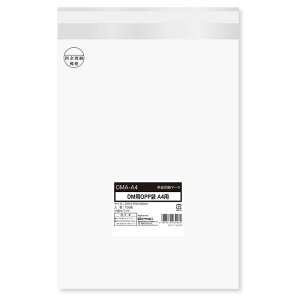 【50袋】テープ有 OPP袋 今村紙工 片面ホワイトDM用OPP袋 料金別納 A4用サイズ 100枚 00741323 プロステ