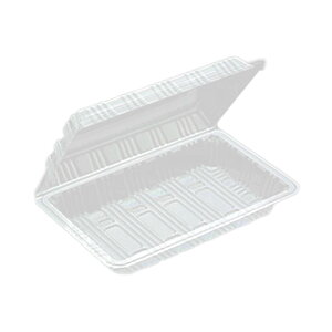 【1600枚/ケース】テイクアウト フードパック OP-025 透明 業務用 プロ用 業者 特1深 デンカポリマー 218×139×50mm 使い捨て 容器 透明 おおきめ パック 使い捨て お持ち帰り 惣菜 揚げ物 天ぷら 焼