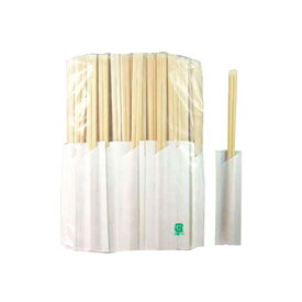 【100本入/バラ】 割り箸 袋入箸 竹天削24cm白無地ハカマ 使い捨て 箸 テイクアウト 弁当 00213274 プロステ