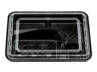 【100枚】 弁当容器 エフピコチューパ M-53-1 黒セット(V)