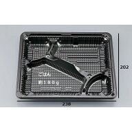 【600枚入/ケース】テイクアウト 容器 弁当容器 CZ-222 BS黒 本体 業務用 CP化成 レンジ対応 耐熱 耐油 …