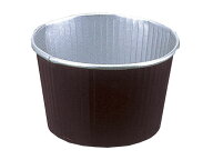 【100枚】菓子容器 ND-50FCL(38H) 焦茶(両面PET) 伊藤景パック ベーキングカップ 焼成 ND-5FCL38Hコゲチ…