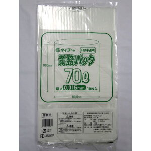 �y400���z�^�C���[�̋Ɩ��p�b�NHD 70L0.015 ���쐻�܉��H ���Ⴉ���Ⴉ ����肵��� �S�~�� 00674426 �v���X�e