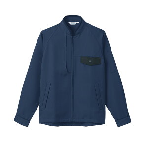 【1枚】ブルゾン 兼用 長袖 ネイビー/黒 LL 住商モンブラン 00393605 プロステ