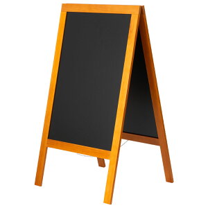 【1個】スタンド看板 友屋 ハイグレードA型ブラックボード チーク色 SBSW (TE-120)両面 00401353 プロステ