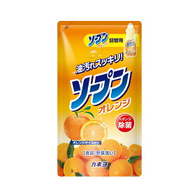 【24本】食器用洗剤 ソープンオレンジ 詰替 500ml カネヨ石鹸 00699394 プロステ