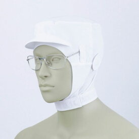 【1枚】住商モンブラン ユニフォーム 9-1016_L ショート頭巾帽子 兼用 白 L 00425959 プロステ