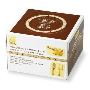 【50個】石渡 デコレーション箱 おいしいケーキ箱 茶色 140H 7号 00465348