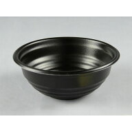 【50枚入/バラ】耐熱容器 PP発泡 どんぶり容器本体 黒色 YS丼 Dー1 黒 丼容器 どんぶり容器 使い捨て容器…