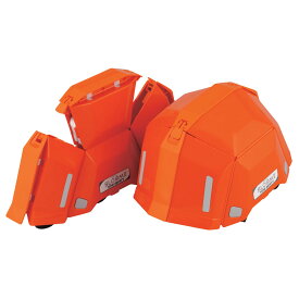 【10個】トーヨーセフティ 防災用 ヘルメット 防災用 折りたたみヘルメット BLOOM2 オレンジ 00462744 プロステ