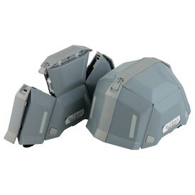 【10個】トーヨーセフティ 防災用 ヘルメット 防災用 折りたたみヘルメット BLOOM2 グレー 00462745 プロステ