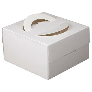 【100枚】ヤマニパッケージ ケーキ箱 エコデコ7号トレーなし 00733858