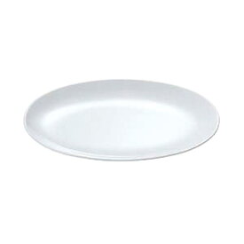 【1枚】カンダ メラミン食器 No.39BW 小判皿 メタ型 8.5吋 (白) 00479189 プロステ